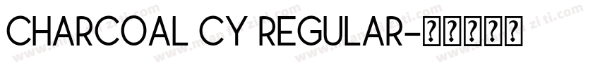 Charcoal CY Regular字体转换